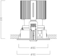 Спот Lumiance Stello Comfort LED ADJ 13W  WW+DB фото №3 — интернет-магазин Desire.md