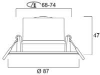 Spot Sylvania Start 620lm 6,5W 3CCT2700K/3000K/4000K DIM IP65 WH SLV imaginea #2 — magazin online Desire.md
