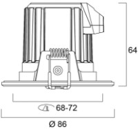 Spot Sylvania Start Aluminium 9W/840 800LM  IP44 BRA imaginea #3 — magazin online Desire.md