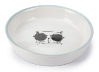 Bol pentru pisici Beeztees Falko White/Blue 300ml (651118)