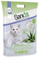Наполнитель для кошек Sanicat Diamonds Aloe Vera 15L