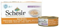 Hrană umedă pentru pisici Schesir Chicken & Pumpkin 6x50g