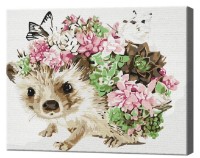 Картина по номерам Brushme Весенний ежик RBS52140 фото №1 — интернет-магазин Desire.md