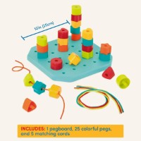 Joc educativ Battat Count & Match Pegboard (BT2717Z) imaginea #4 — magazin online Desire.md