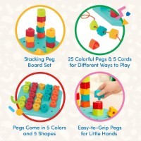Joc educativ Battat Count & Match Pegboard (BT2717Z) imaginea #6 — magazin online Desire.md