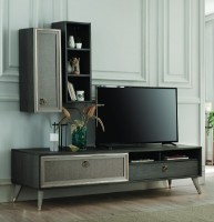 Vitrină Dogtas Hector TV 3200364056 Oak Anthracite/Grey/Gold imaginea #2 — magazin online Desire.md