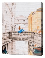 Tablou pe numere Brushme Domnișoară la Veneția BS32316