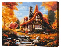 Tablou pe numere Brushme Căsuță toamnă BS53794 imaginea #1 — magazin online Desire.md