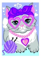 Tablou pe numere Lori Pisică glam (Ркн-069) imaginea #1 — magazin online Desire.md