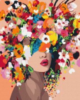 Tablou pe numere Brushme Nimfa florilor (BS41053FC)