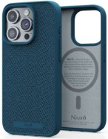Husa de protecție Njord Fabric MagSafe Case iPhone 15 Pro Deep Sea (NA53FA01)