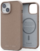 Husa de protecție Njord Fabric MagSafe Case iPhone 15 Plus Pink Sand (NA52FA12)