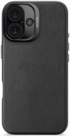 Husa de protecție Decoded Leather iPhone 16 Black (D25IPO16BC1BK)