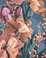 Картина по номерам Brushme Стилизованный маттиола. Диптих 2 BS53926 фото №1 — интернет-магазин Desire.md