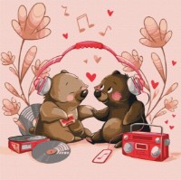 Tablou pe numere Brushme Melodia dragostei SBS016 imaginea #1 — magazin online Desire.md