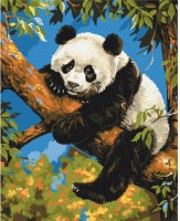 Картина по номерам Brushme Ленивая панда (BS53982) фото №1 — интернет-магазин Desire.md