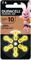 Набор батареек Duracell Hearing Aid 10 PR70 6pcs