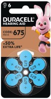 Набор батареек Duracell Hearing Aid 675 PR44 6pcs