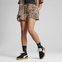 Pantaloni scurți dame Puma Wardrobe Ess Leo Luxe A-Line Aop Shorts 3 Wv Alpine Snow, s.M imaginea #2 — magazin online Desire.md