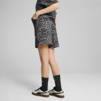 Pantaloni scurți dame Puma Wardrobe Ess Leo Luxe A-Line Aop Shorts 3 Wv Puma Black, s.L imaginea #3 — magazin online Desire.md