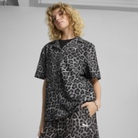 Женская рубашка Puma Wardrobe Ess Leo Luxe Relaxed Aop Shirt Wv Puma Black, s.L фото №2 — интернет-магазин Desire.md