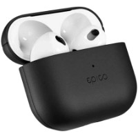 Husă pentru căști Epico Leather Case AirPods 4 Black imaginea #1 — magazin online Desire.md