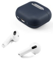 Чехол для наушников Epico Leather Case AirPods 4 Blue фото №2 — интернет-магазин Desire.md