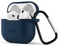 Чехол для наушников Epico Silicone Outdoor Cover AirPods 4 Dark Blue фото №2 — интернет-магазин Desire.md