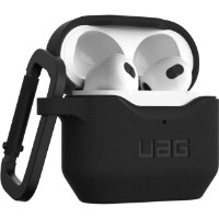 Husă pentru căști UAG AirPods 3rd Gen Silicone Black (10292K114040) imaginea #2 — magazin online Desire.md