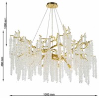 Люстра Cellini Grapedrop CLN1001-D100 фото №3 — интернет-магазин Desire.md