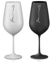 Set pahare Bohemia Love Black&White 550ml (8593407072975) 2pcs imaginea #1 — magazin online Desire.md