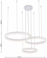 Люстра Flitz Leuchten Circle (FL633-3) фото №3 — интернет-магазин Desire.md