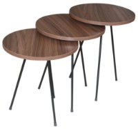 Журнальный столик Dogtas Lena 3200383327 Walnut/Black фото №1 — интернет-магазин Desire.md