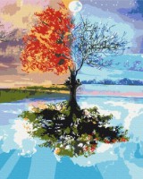 Картина по номерам Brushme Дерево сезонов (BS27746FC)