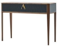 Masă consolă Dogtas Logan 3200378944/3200378946 Black/Walnut/Gold imaginea #2 — magazin online Desire.md