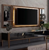 Raft de perete Dogtas Logan TV 3200376793 Black/Walnut imaginea #2 — magazin online Desire.md