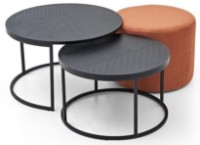 Набор журнальных столиков Dogtas Lutie 3200391682 Black 2pcs фото №2 — интернет-магазин Desire.md