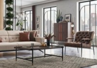 Măsuţă cafea Dogtas Matilda 3120007343 Walnut/Black imaginea #3 — magazin online Desire.md