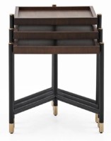 Set măsuţe cafea Dogtas Matilda 3120007345 Walnut/Black 3pcs imaginea #2 — magazin online Desire.md