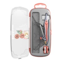 Compas pentru desen tehnic Erich Krause Pastel Bloom Peach (61441)