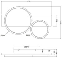 Потолочный светильник Trio Medera (643810232) фото №3 — интернет-магазин Desire.md