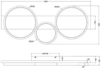 Потолочный светильник Trio Medera (643810332) фото №3 — интернет-магазин Desire.md