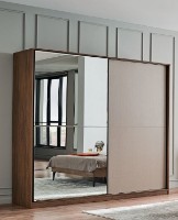 Dulap cu uşi glisante Dogtas Nova 3200400334 Walnut/Cappuccino imaginea #5 — magazin online Desire.md