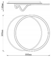 Plafonieră Elmos DCLM-0042500A imaginea #3 — magazin online Desire.md