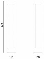 Садовый светильник Lampardi Quadro LP9068-L60 фото №2 — интернет-магазин Desire.md