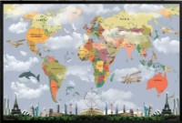 Art Maps Разноцветная политическая карта мира (200039)