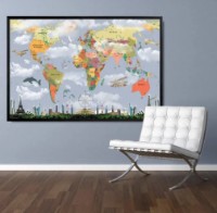 Art Maps Harta politică multicoloră a mondială (200039) imaginea #2 — magazin online Desire.md