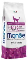 Hrană uscată pentru pisici Monge Superpremium Adult Rich in Chicken 10kg