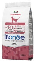 Hrană uscată pentru pisici Monge Superpremium Adult Sterilised Beef 1.5kg
