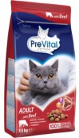 Сухой корм для кошек PreVital Adult with Beef 1.4kg